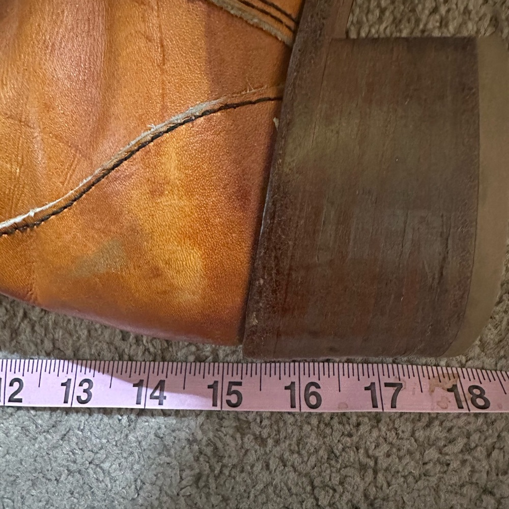 Vintage Zodiac 1970s Leather Campus Boots 8 - Picture 16 of 16